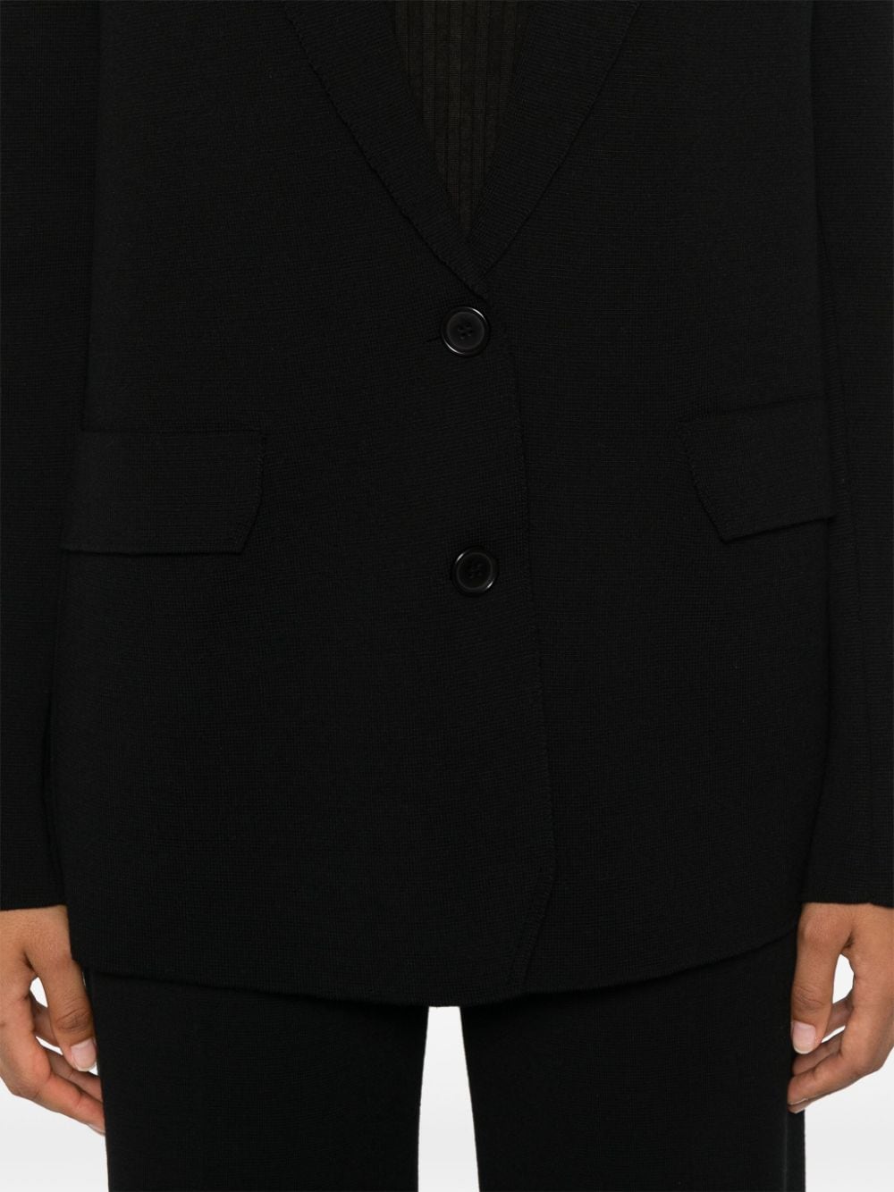 MRZ Wool Jacket with Notched Lapels for Women