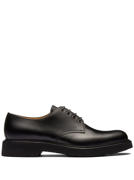 CHURCH`S Women's Classic Calf Leather Derby Dress Shoes