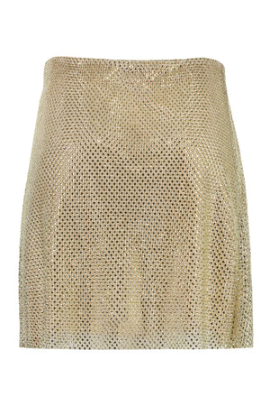 PHILOSOPHY DI LORENZO SERAFINI Sparkling Gold Mini-Skirt for Women