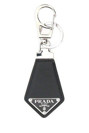 PRADA Elevate Your Style with the Men's Leather Key Ring - 14 cm