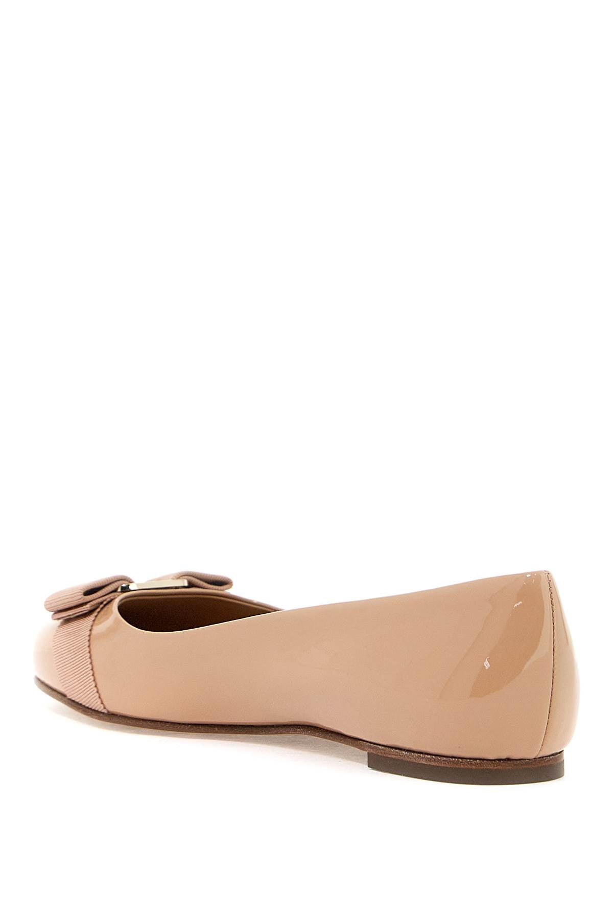 FERRAGAMO Classic Patent Leather Ballet Flats