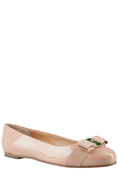 FERRAGAMO Classic Patent Leather Ballet Flats