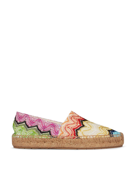 MISSONI Zig Zag Knit Espadrilles for Women