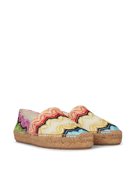 MISSONI Zig Zag Knit Espadrilles for Women