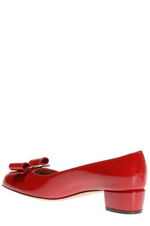 時尚紅色斜跨結柔軟鞋- SS23