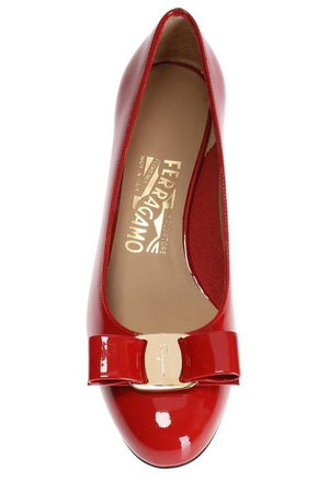 FERRAGAMO Chic Red Bow Pumps for Women - SS23 Collection