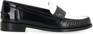 Black Leather Loafers for Women - FW23 للنساء