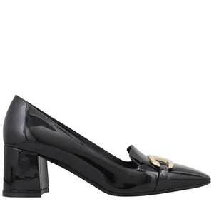 FERRAGAMO Mirelle 60 Black Leather Pumps