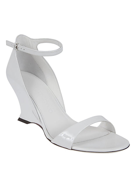 Classic White Sandals for Women - FW23 Collection