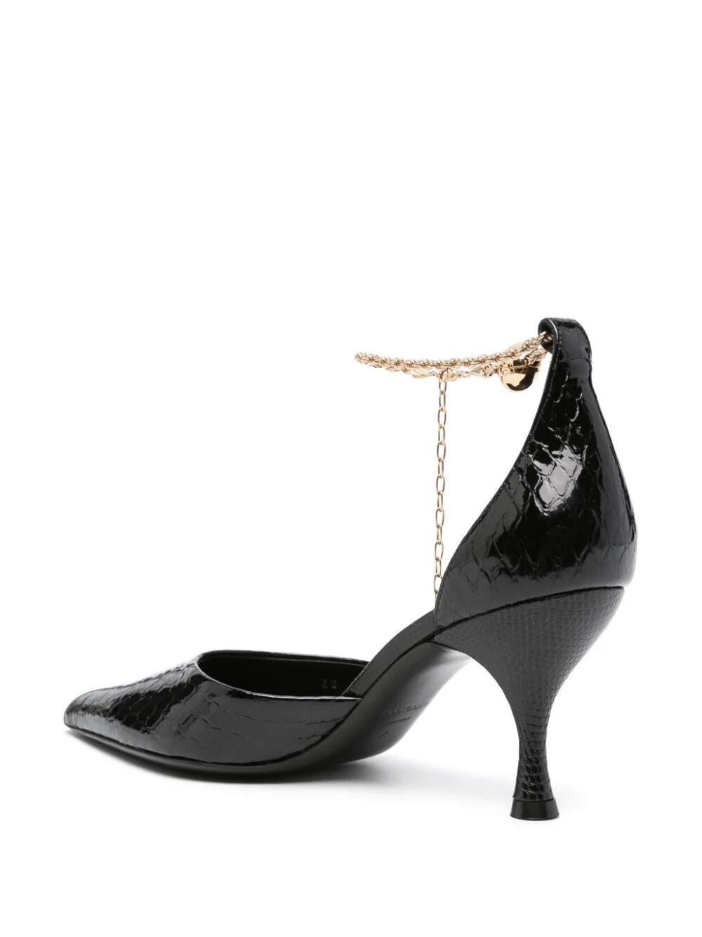 FERRAGAMO Trendy Black Patent Leather Pumps for Women - SS24