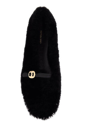 FERRAGAMO Shearling Ballet Flats