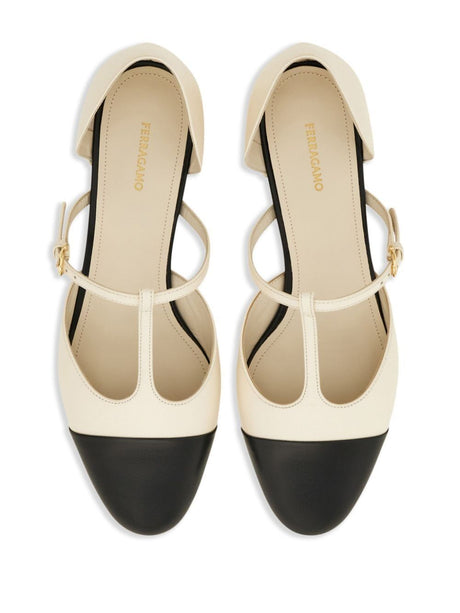 FERRAGAMO Luxury Leather Ballerina Flats for Women