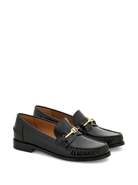 Ferragamo Chic Chain Detail Moccasins for Women