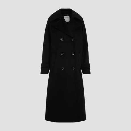 SPORTMAX Men's Double Breasted Peacoat in 100% Virgin Wool