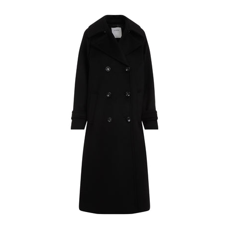 SPORTMAX Men's Double Breasted Peacoat in 100% Virgin Wool