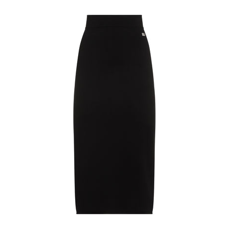 DOLCE & GABBANA Chic Viscose Midi Skirt