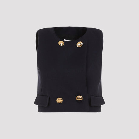 CELINE 4 Button Wool Blend Top