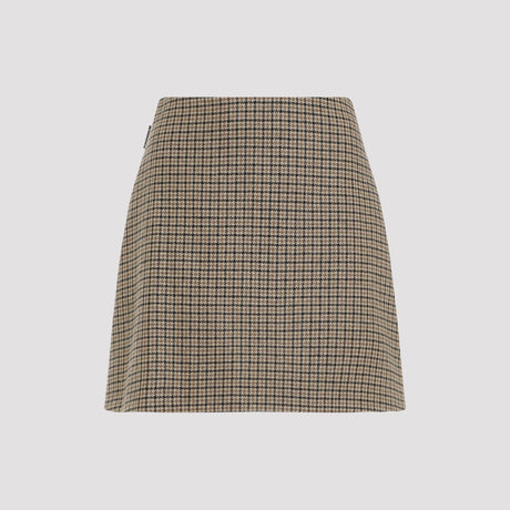 MONCLER Men's Virgin Wool Mini Skirt for FW25