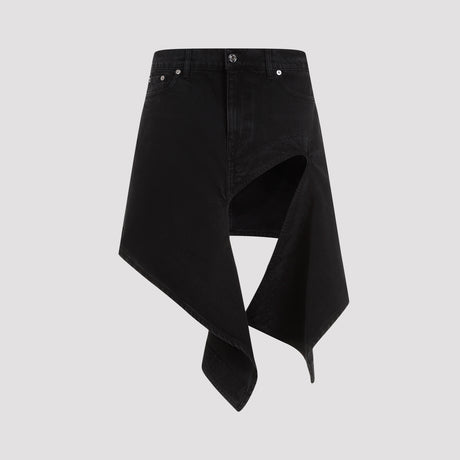 Y PROJECT Eco-Friendly Cut-out Mini Skirt for Men