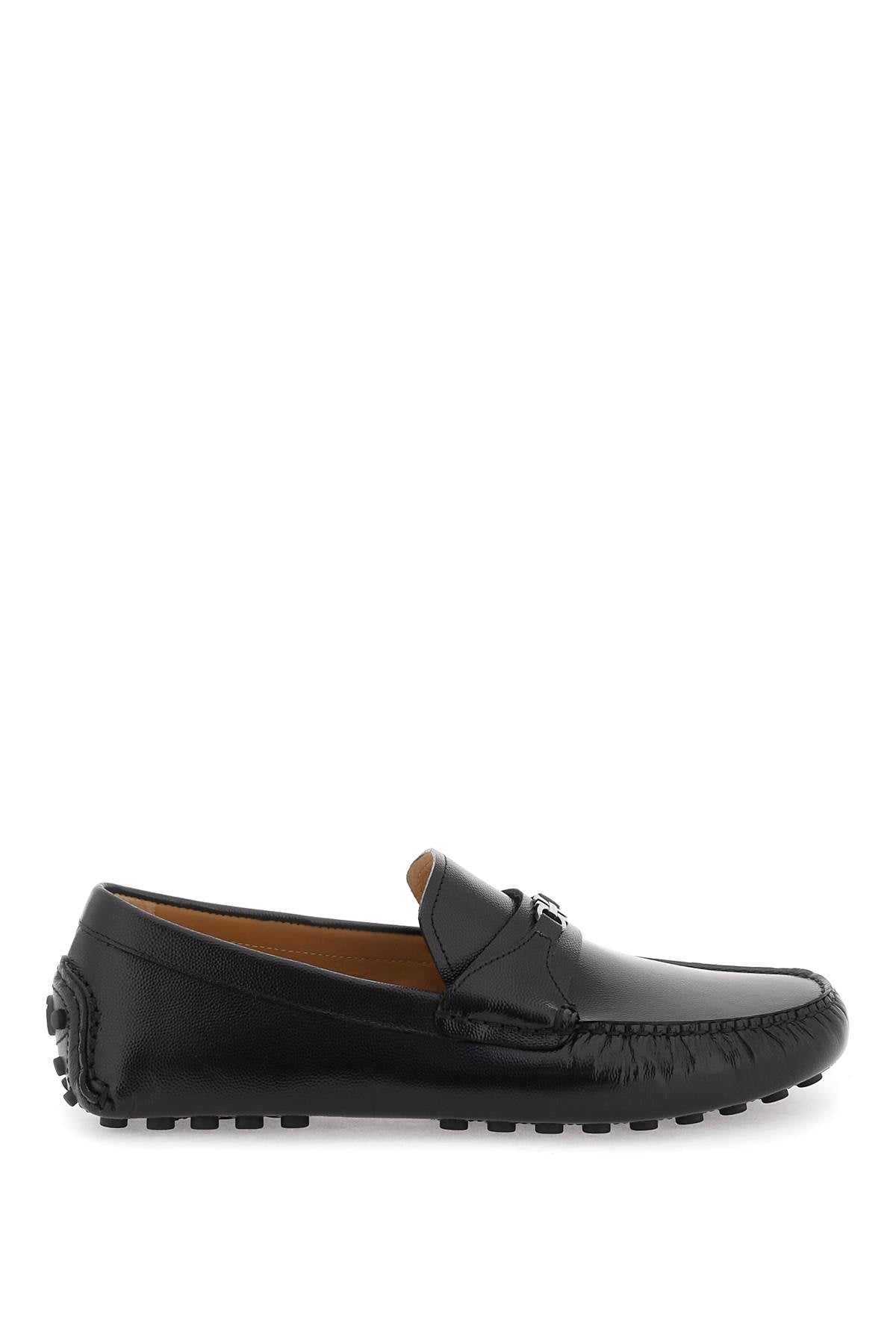 Black Gancini Hook Loafers for SS24