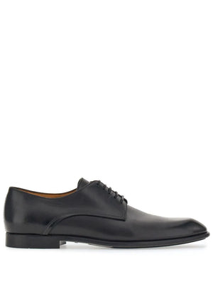 Ferragamo Lace-Up Leather Derby Dress Shoes for Men - SS24 Collection