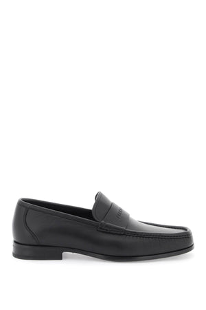 Black Calf Leather Moccasins for Men