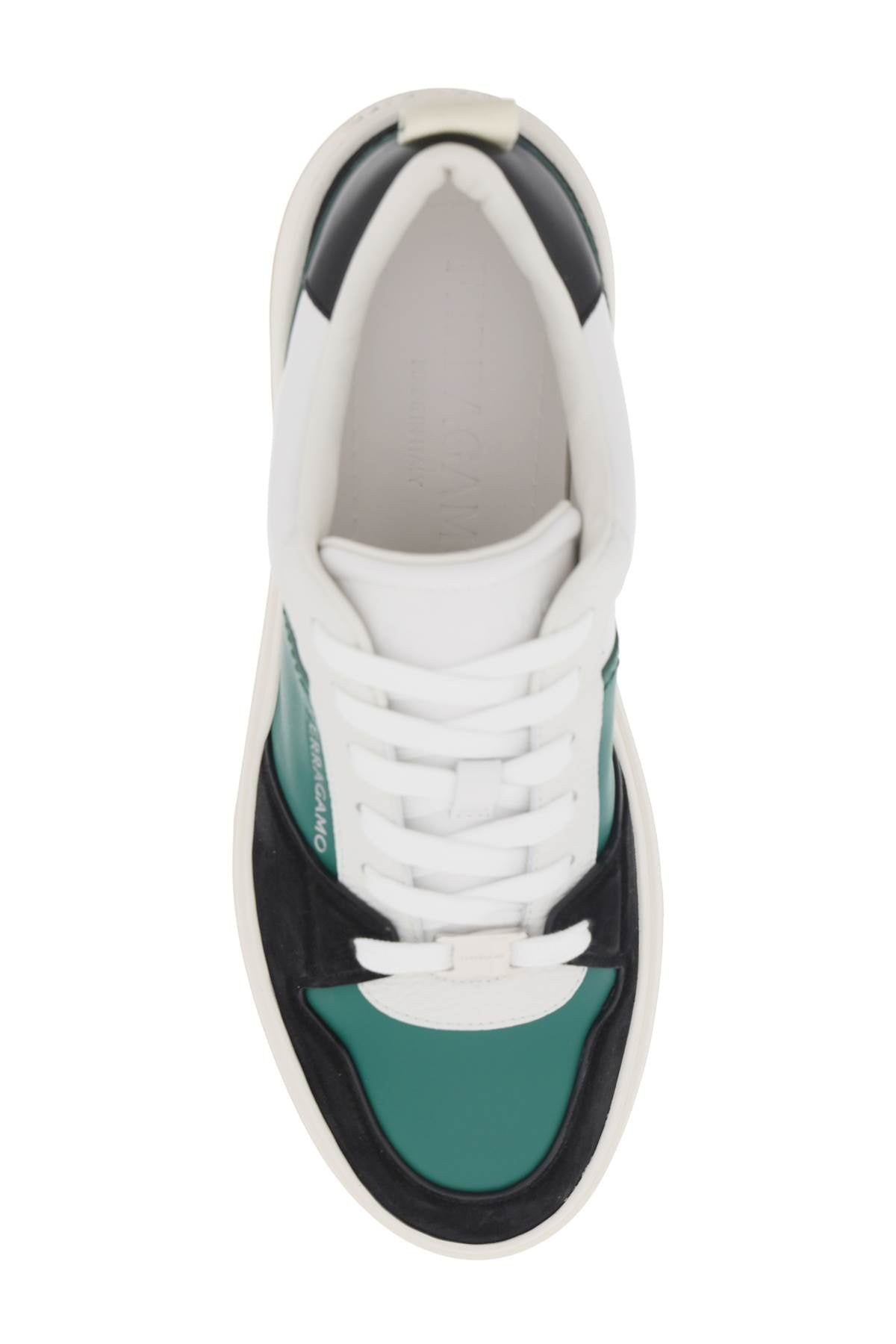 FERRAGAMO Smooth and Suede Leather Sneakers for Men - SS24 Collection