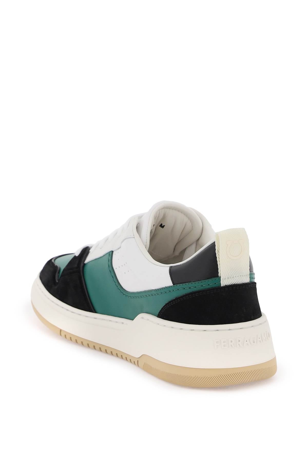 FERRAGAMO Smooth and Suede Leather Sneakers for Men - SS24 Collection