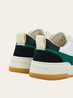 FERRAGAMO Smooth and Suede Leather Sneakers for Men - SS24 Collection