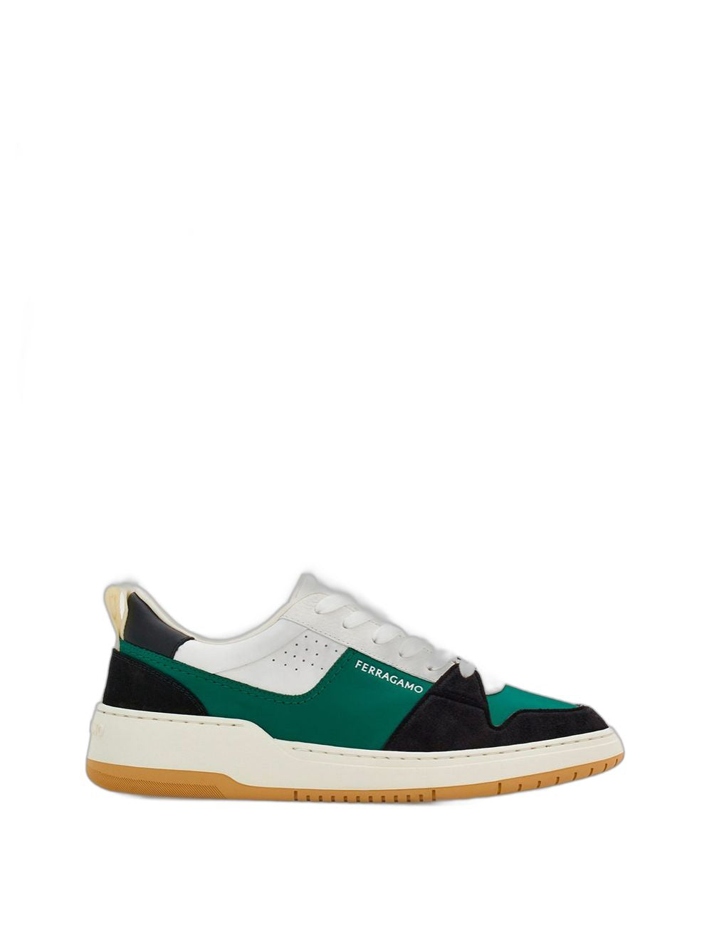 FERRAGAMO Smooth and Suede Leather Sneakers for Men - SS24 Collection