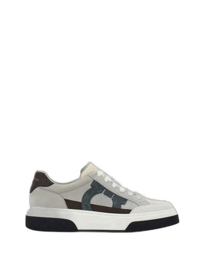 FERRAGAMO Grey Cassina Sneakers for Men - SS24 Collection