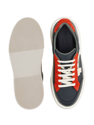 FERRAGAMO Gancini Hook Low-Top Leather Sneakers