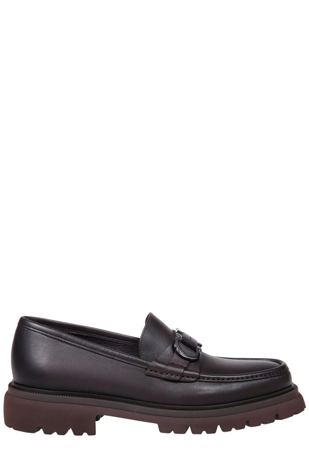 FERRAGAMO Men's Moccasin with Gancini Hook