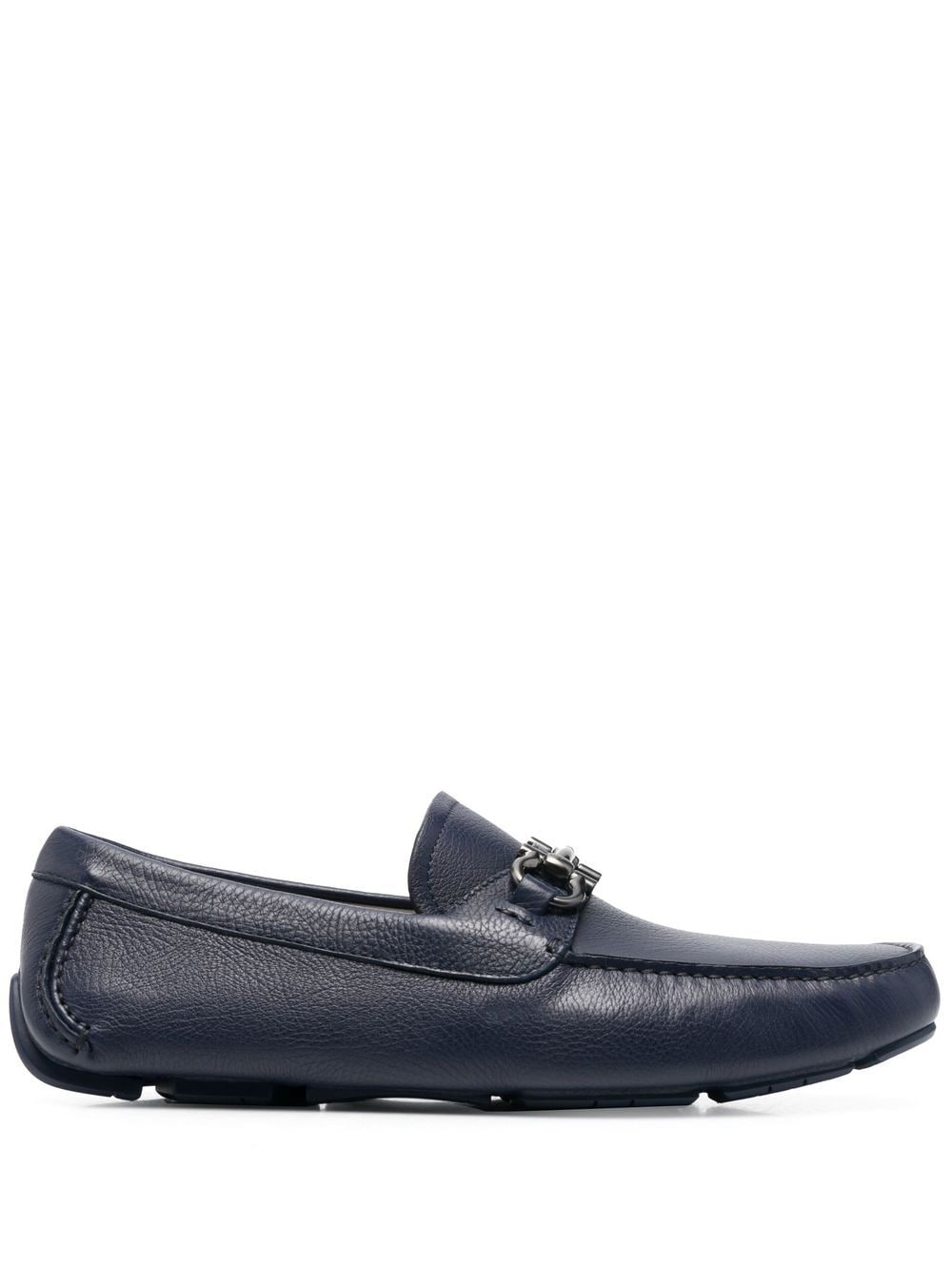 FERRAGAMO Leather Horsebit Driver Loafers