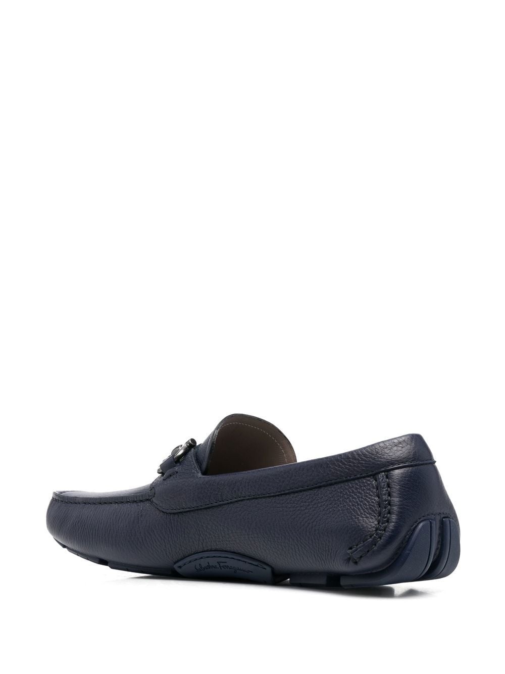 FERRAGAMO Leather Horsebit Driver Loafers