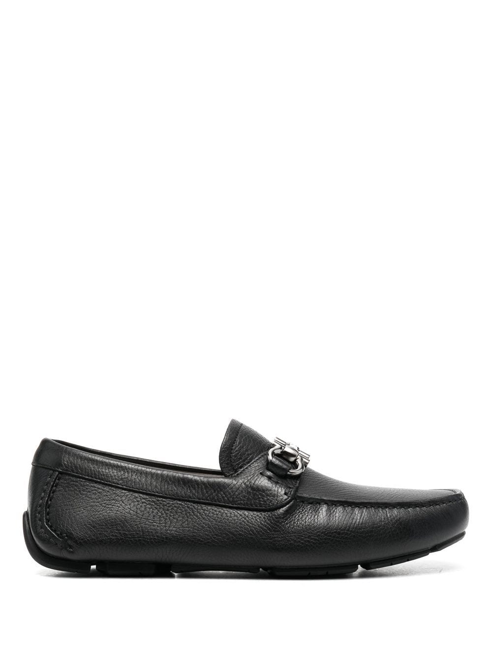 FERRAGAMO Leather Horsebit Driver Loafers