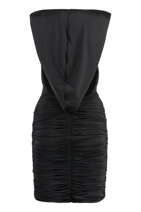 GIUSEPPE DI MORABITO Hooded Draped Mini Dress