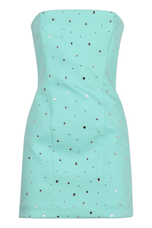 GIUSEPPE DI MORABITO Green Rhinestone Mini Dress for Women