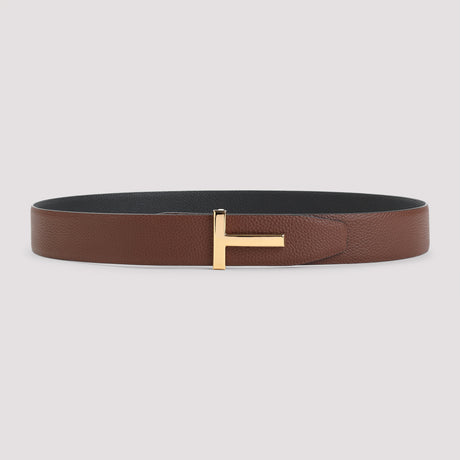 TOM FORD Grained Leather Belt - 4cm Width