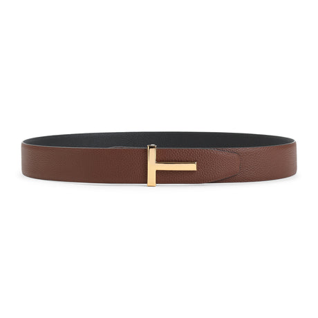 TOM FORD Grained Leather Belt - 4cm Width