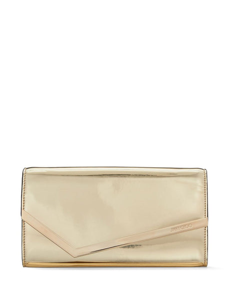 JIMMY CHOO Mini Mirror Fabric Clutch Handbag - W 22 x H 12 x D 3 cm