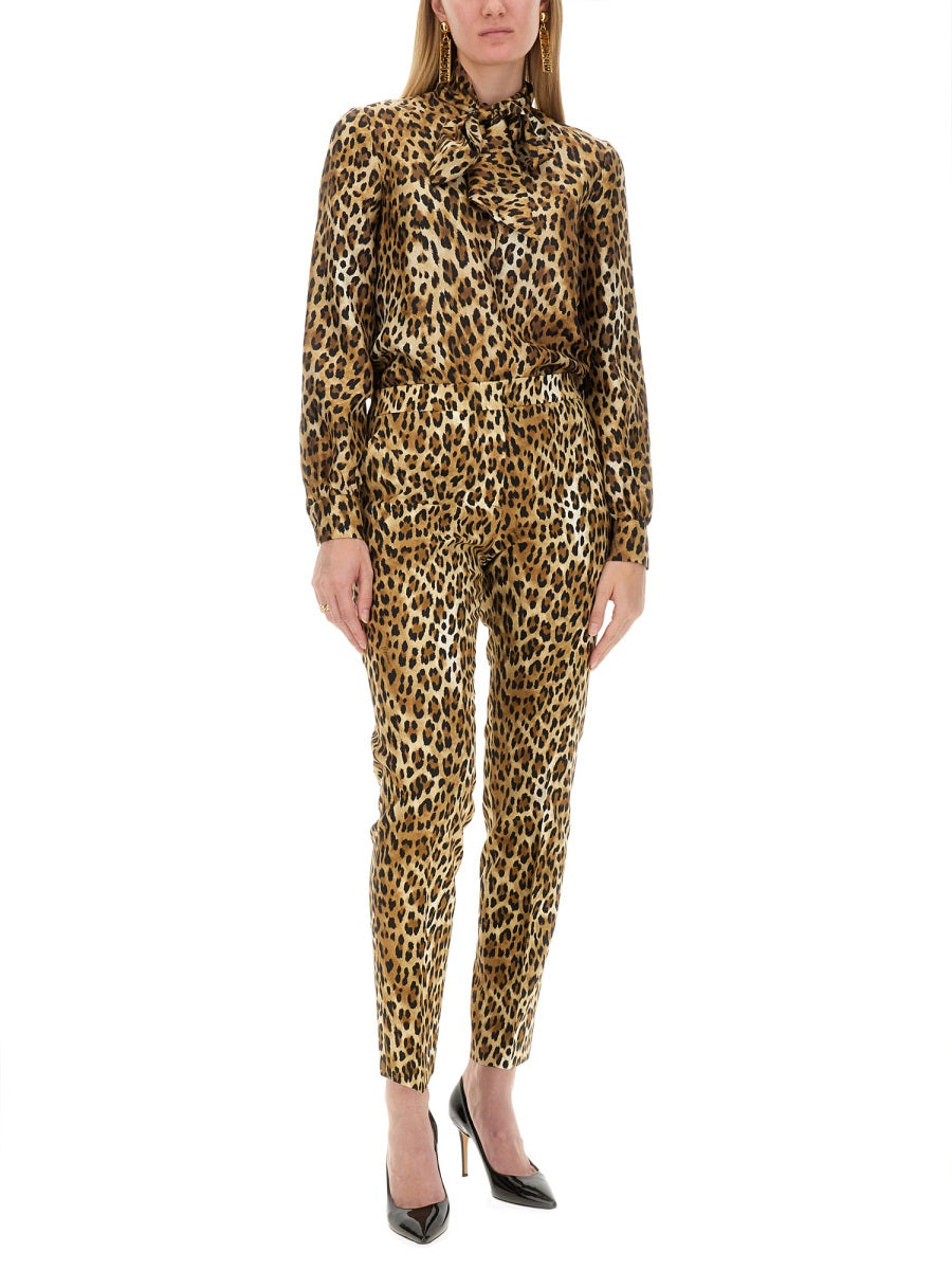 MOSCHINO COUTURE Animal Print Trendy Pants - Size 42