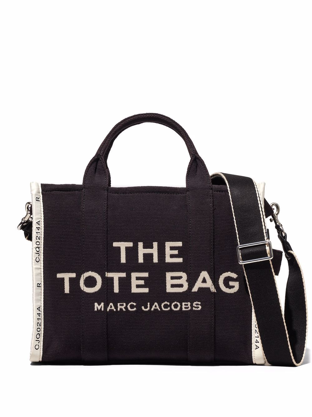 MARC JACOBS Jacquard Medium Cotton-Blend Tote with Contrast Logo and Silver Hardware