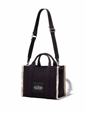 MARC JACOBS Jacquard Medium Cotton-Blend Tote with Contrast Logo and Silver Hardware