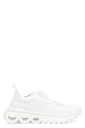 FERRAGAMO White Low-Top Fashion Sneakers for Women - FW23 Collection