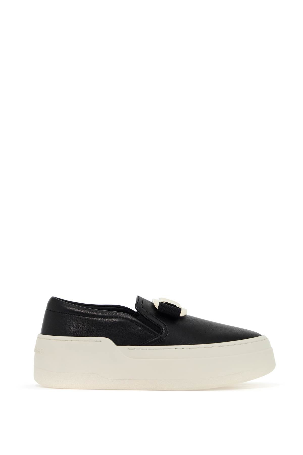 FERRAGAMO Elegant Vara Plate Slip-On Sneakers