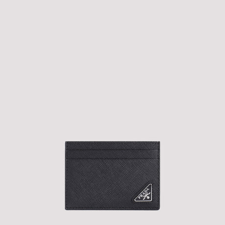 PRADA Mini Leather Wallet - 100% Calf Leather (W:10.5cm H:7.5cm D:0.5cm)