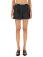 MOSCHINO COUTURE Chic Wool Shorts - Regular Fit, Size 40