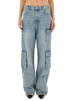 MOSCHINO JEANS Women's Cargo Pants - FW24 Collection