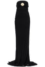 GIUSEPPE DI MORABITO Maxi Dress with Removable Shell Brooch - Size 40